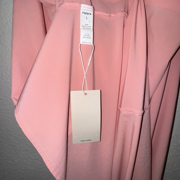 Halara Breezeful Racerback Quick Dry Casual Midi Dress Pockets Women’s L Hi Low - Picture 8 of 12